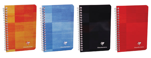 Clairefontaine - Notitieboek clairefontaine 75x120mm spiraal lijn | 10 stuks