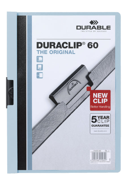 Durable - Klemmap durable duraclip a4 6mm 60v bl | 25 stuks