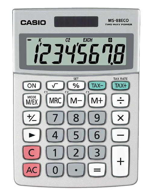 Casio - Rekenmachine MS-88ECO