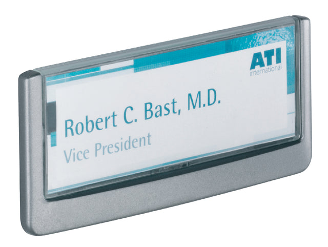 Durable - Deurbordje durable click sign 149x52.5mm grafiet