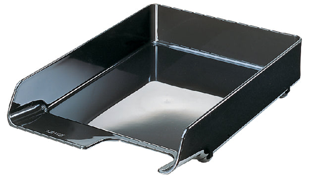 Corbeille à courrier Leitz 5220 plastique noir | 4 pièces