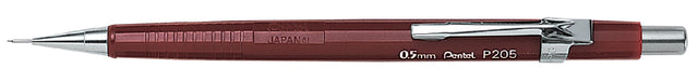 Portemine pentel P205 0.5mm rouge