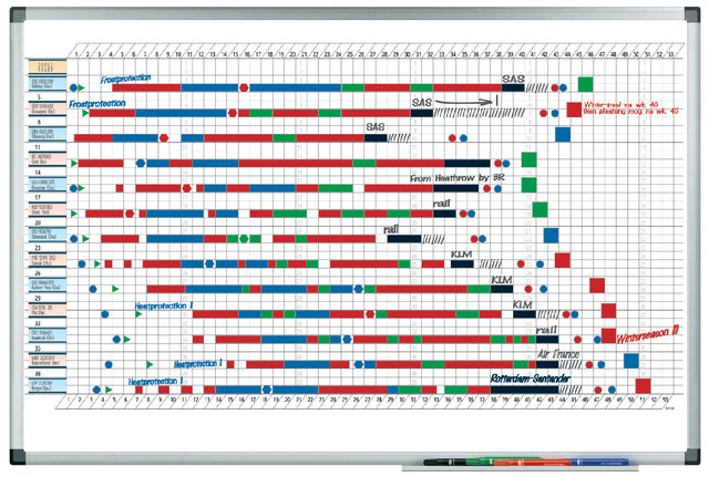 Tableau de planning Legamaster premium année 53 semaines 60 x 90 cm