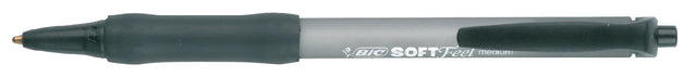 Stylo bille Bic Soft Feel Clic Grip noir moyen