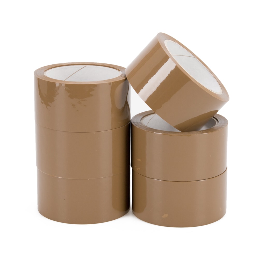 Klika - Pp acryl e low noise 28 micron 50 mm x 66 meter bruin | 6 stuks