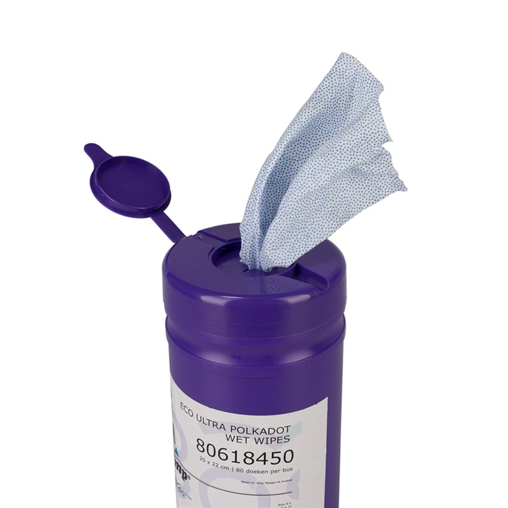 Boso - Polkadot wet wipes 20 x 22 cm 80 doeken per bus