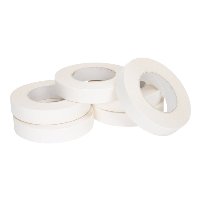Klika - Dubbelzijdig e transparant (met witte papieren drager) 25 mm x 50 meter | 6 stuks
