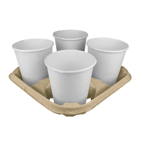 Klika - Draagtray voor 4 bekers Gerecycled Karton