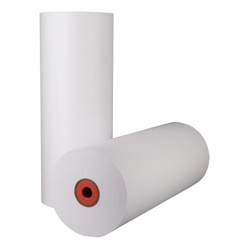 Klika - Kraftpapier op rol 70 cm x 500 meter 40 gram/m2 wit 2-zijdig glad (ongestreept)