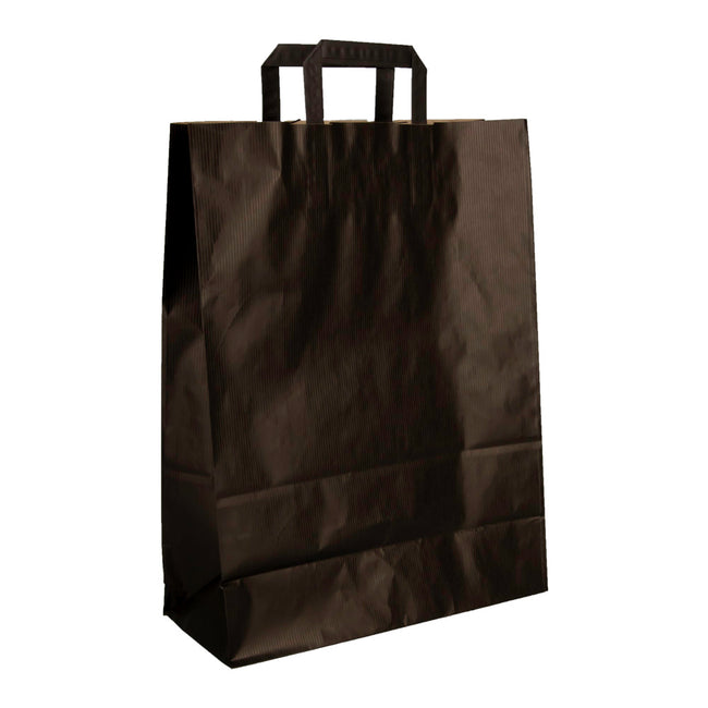 Klika - Papieren draagtassen zwart 320 x 140 x 420 mm 80 gram/m2