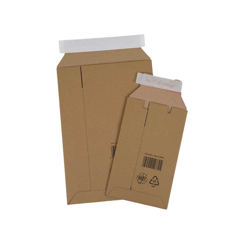 Klika - Golfkartonnen enveloppen 235 x 337 mm bruin | 25 stuks