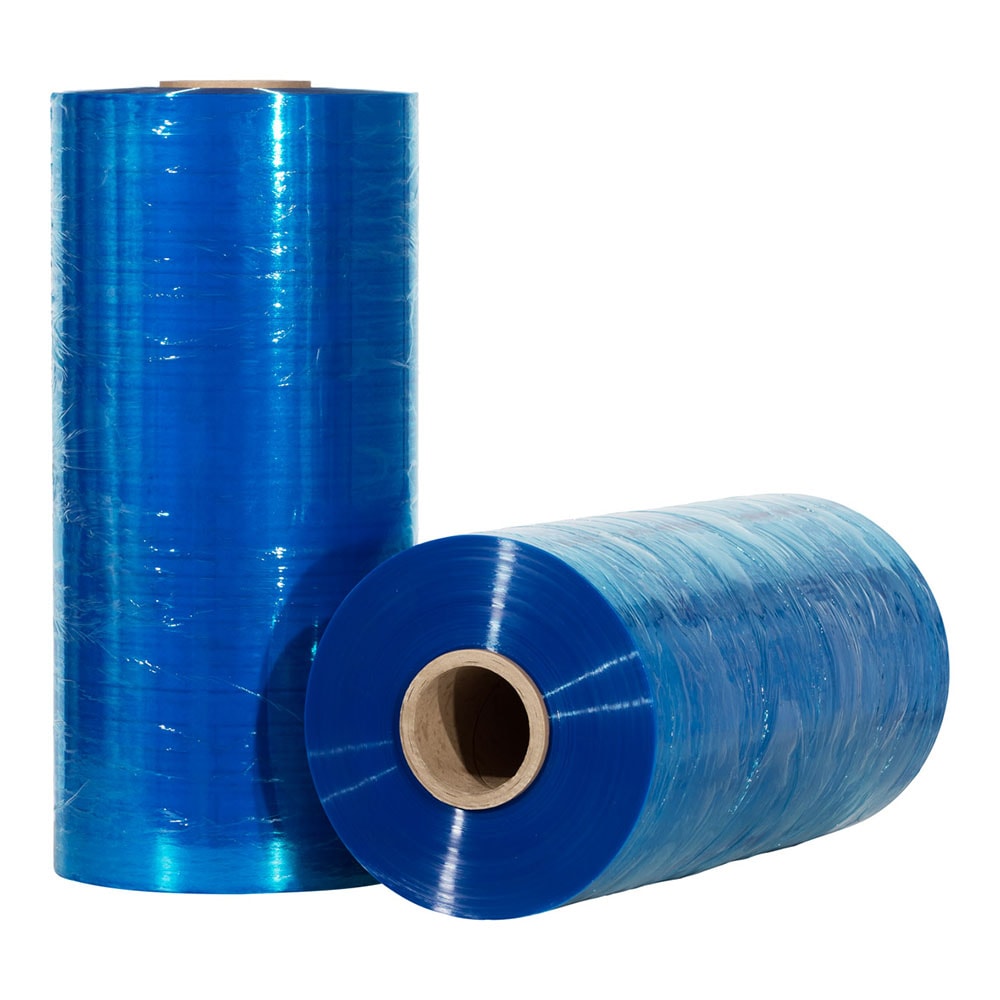 Klika - Machinewikkelfolie 23 micron 50 cm x 1556 meter 250% voorrek blauw foodgrade