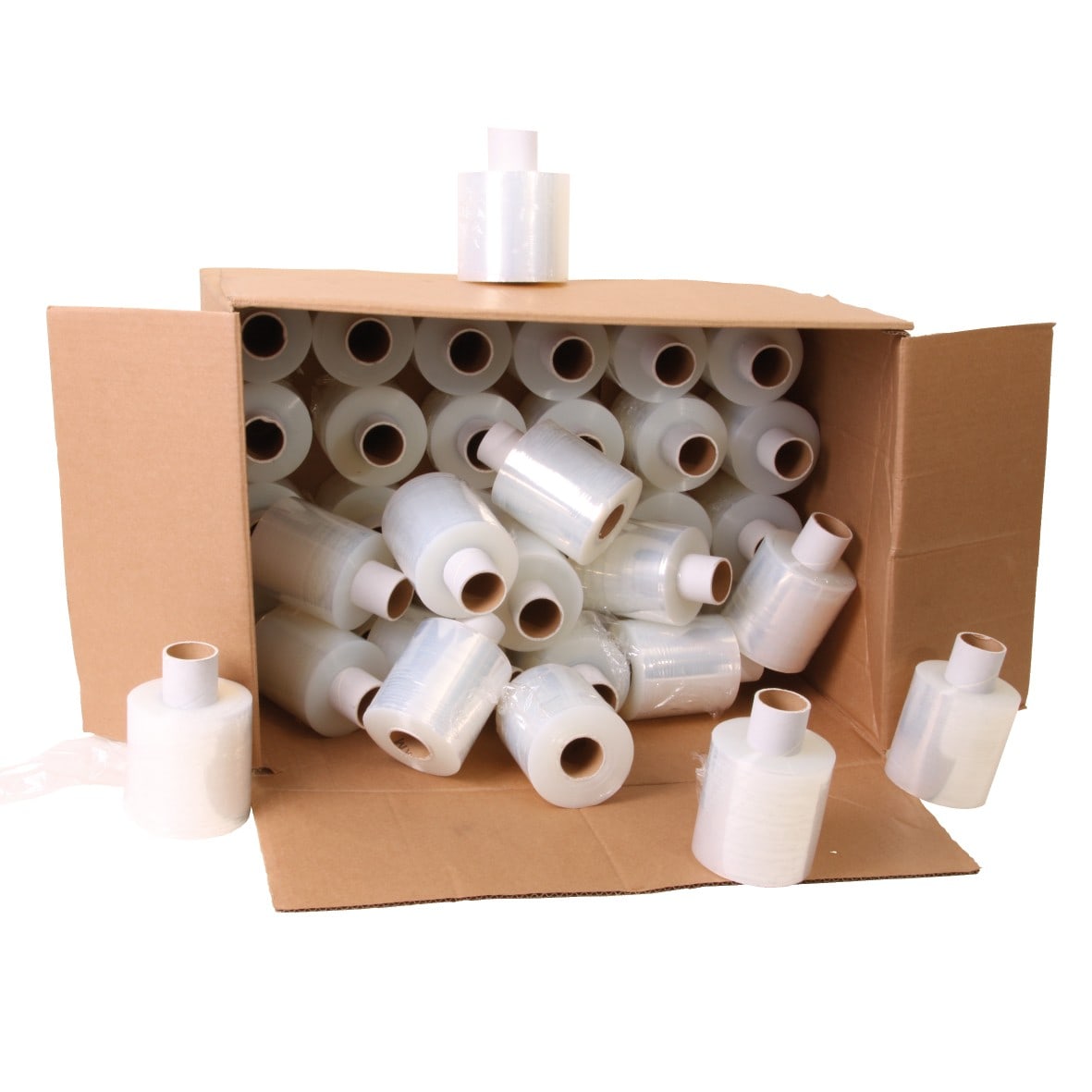 Klika - Mini wikkelfolie bundelfolie 20 micron 10 cm x 250 meter transparant 1-zijdig klevend | 24 stuks