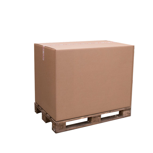 Klika - Palletdozen voor blokpallet dubbelgolf 1185 x 985 x 870 mm bruin | 10 stuks