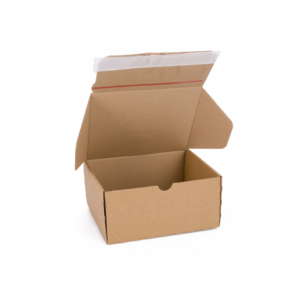 Klika - Postdoosjes met klepsluiting enkelgolf 305 x 210 x 91 mm (a4 formaat) bruin | 20 stuks
