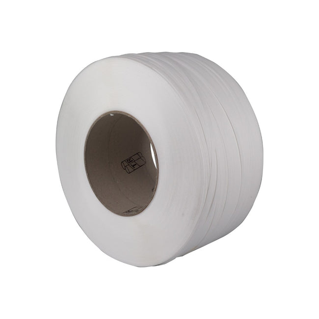 Klika - Pp band 9 mm x 055 mm 4000 meter wit (rolkern 200 mm)