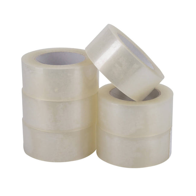 Klika - Pp acryl e low noise 28 micron 50 mm x 66 meter transparant | 6 stuks