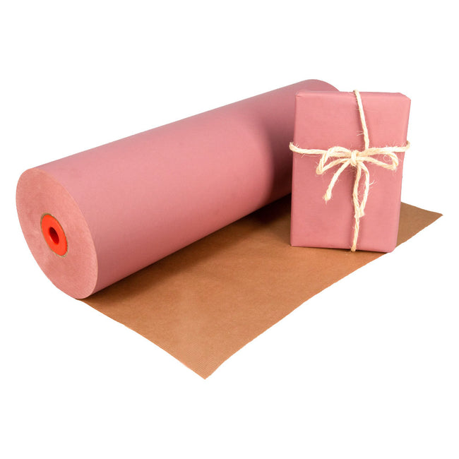 Klika - Kraftpapier op rol 59 cm x 400 meter 50 gram/m2 roze