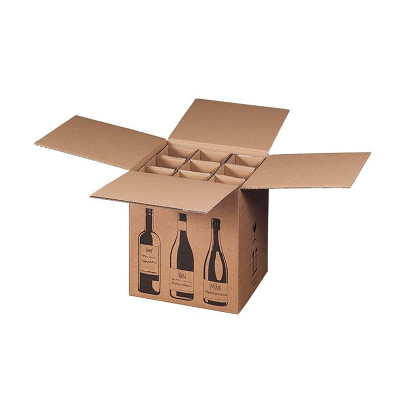Klika - Flesverzenddoos voor 9 flessen 316 x 305 x 368 mm | 5 stuks