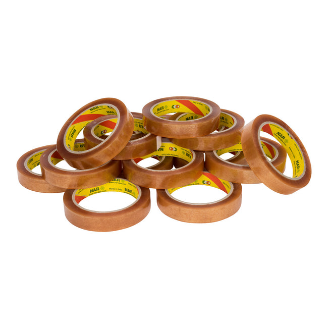 NAR - Pp solvent e (nar) 28 micron 25 mm x 66 meter transparant | 12 stuks