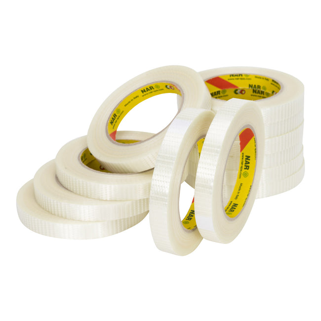 NAR - Pp hotmelt e versterkt (nar) transparant 15 mm x 50 meter | 10 stuks