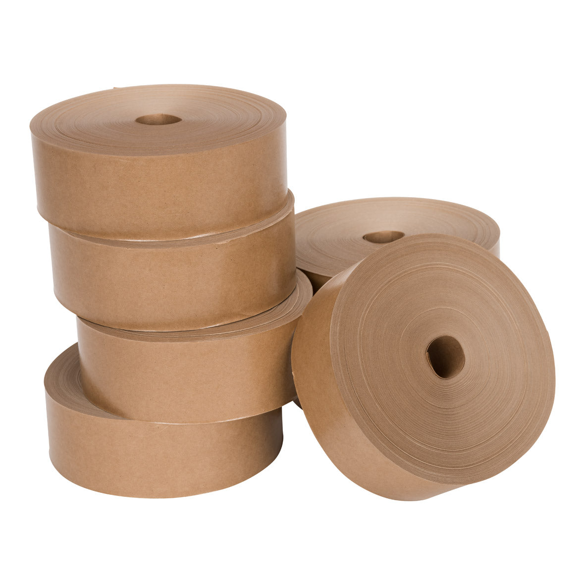 Klika - Papieren plakband 50 mm x 200 meter bruin (niet zelfklevend) | 3 stuks