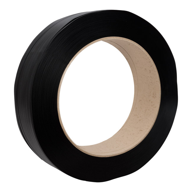 Klika - Pp band 12 mm x 073 mm 2000 meter zwart (rolkern 406 mm)