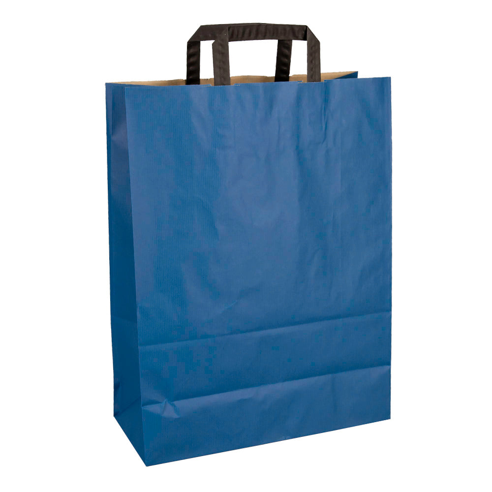 Klika - Papieren draagtassen donkerblauw 320 x 140 x 420 mm 80 gram/m2