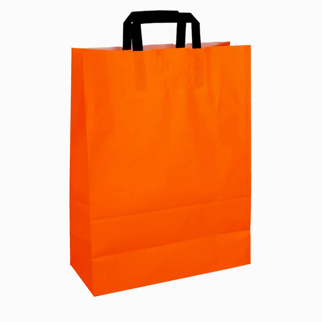 Klika - Papieren draagtassen oranje 320 x 140 x 420 mm 80 gram/m2