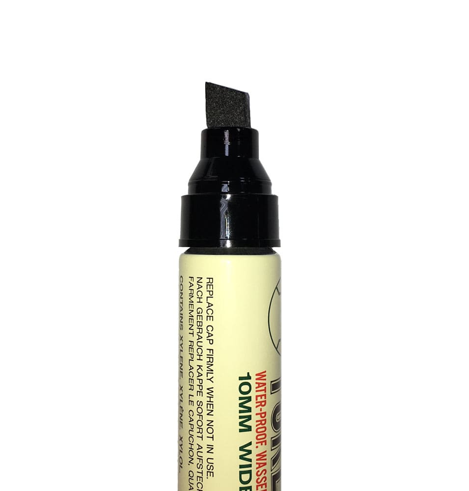 Klika - Yoken permanent marker zwart 10 mm punt 12 stuks